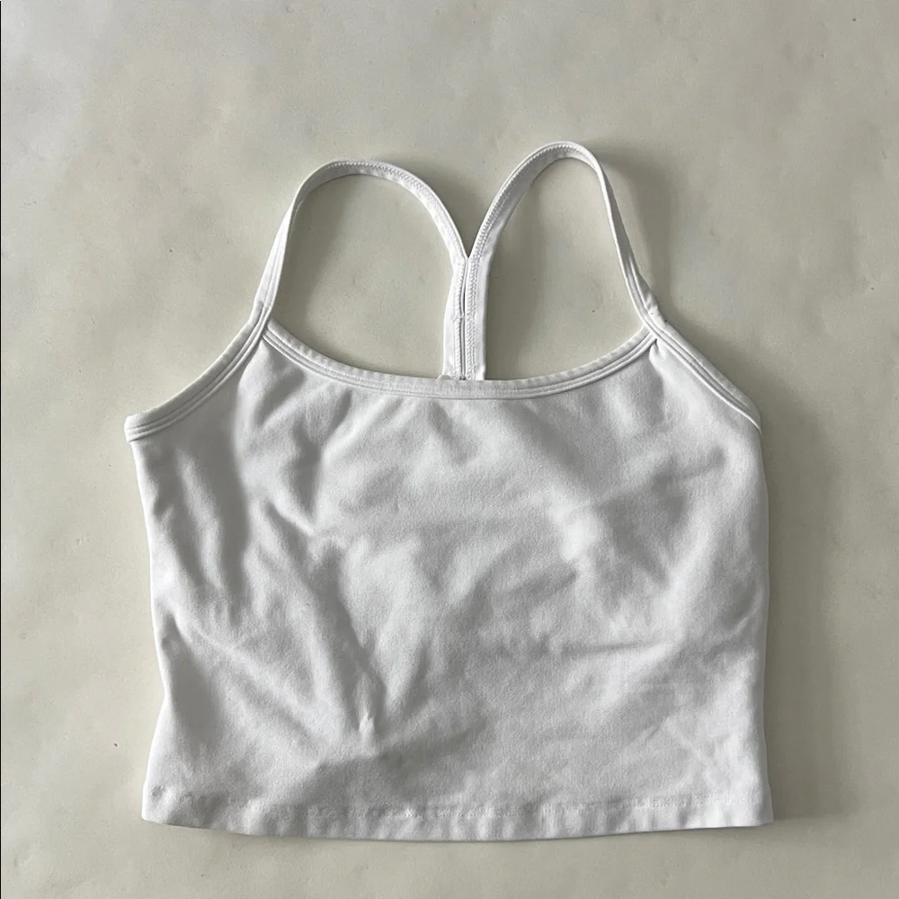 Beyond Yoga Spacedye Slim Racerback Cropped Tank Cloud White S $68 - Picture 3 of 6